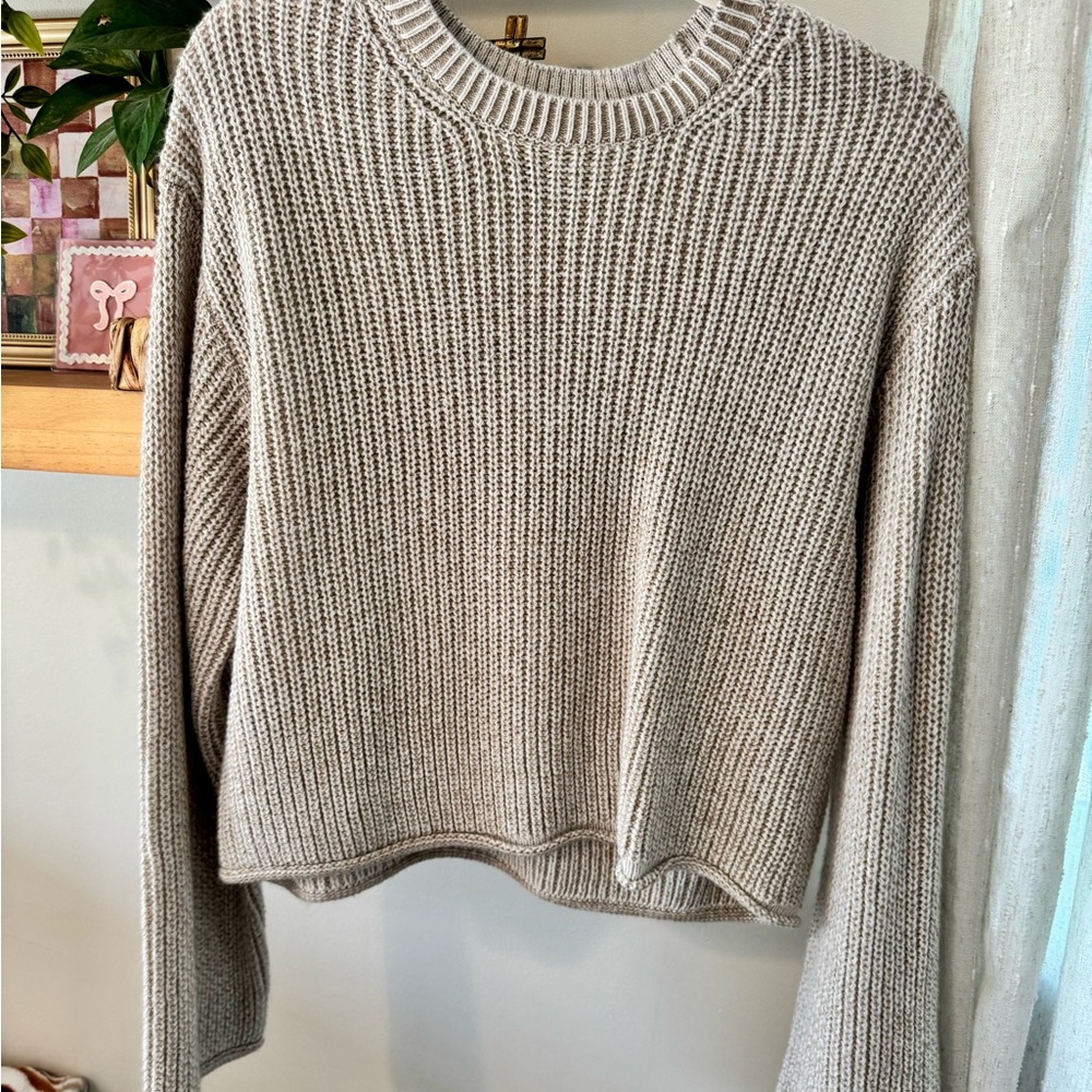 Cozy Gray Knit Sweater